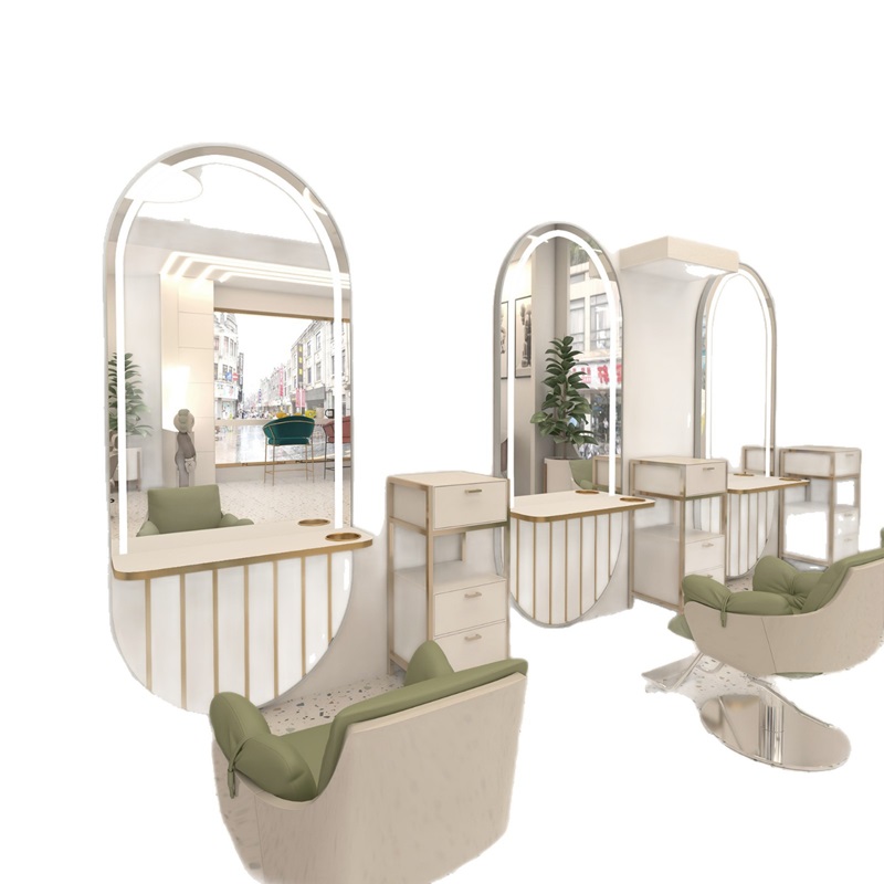 3 Mirrors Set, LED Beauty Salo - Beauty Makeup Vanity Set ulasan dan harga
