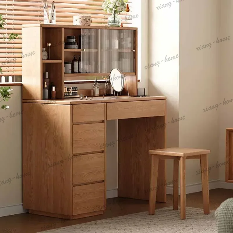 Wood Beauty Vanity Table Bedro - Beauty Without Makeup ulasan dan harga