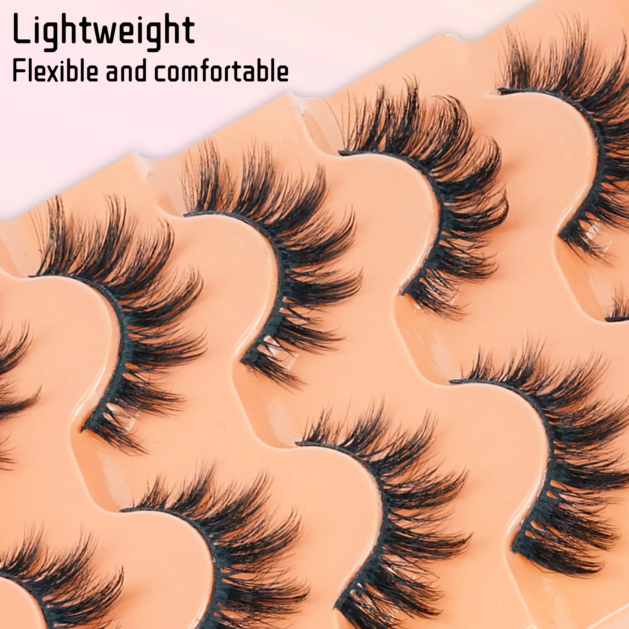 5 Pairs Cat Eye 8D Russian Vol - Beauty Makeup Women ulasan dan harga